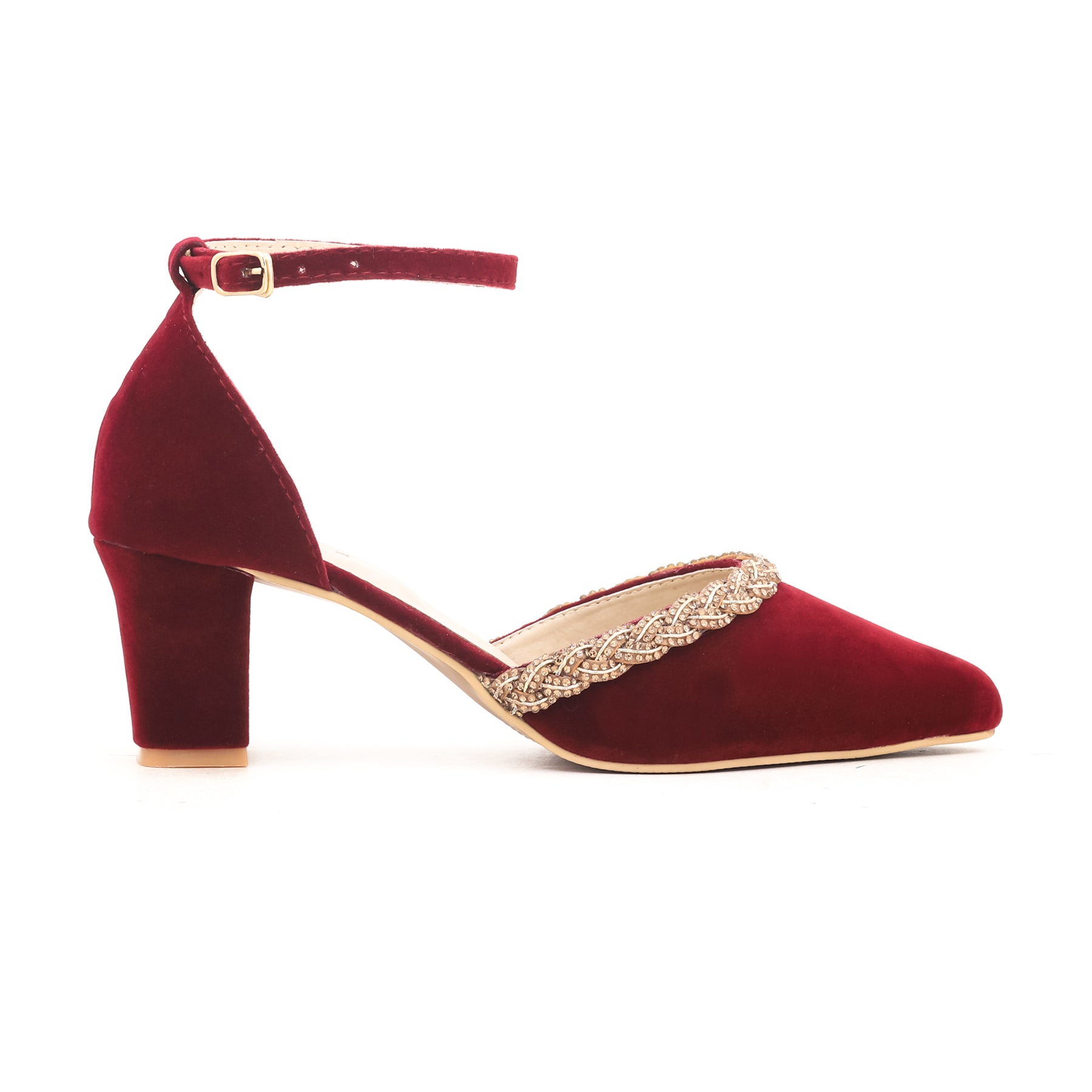 Maroon Winter Court Shoes WN7227