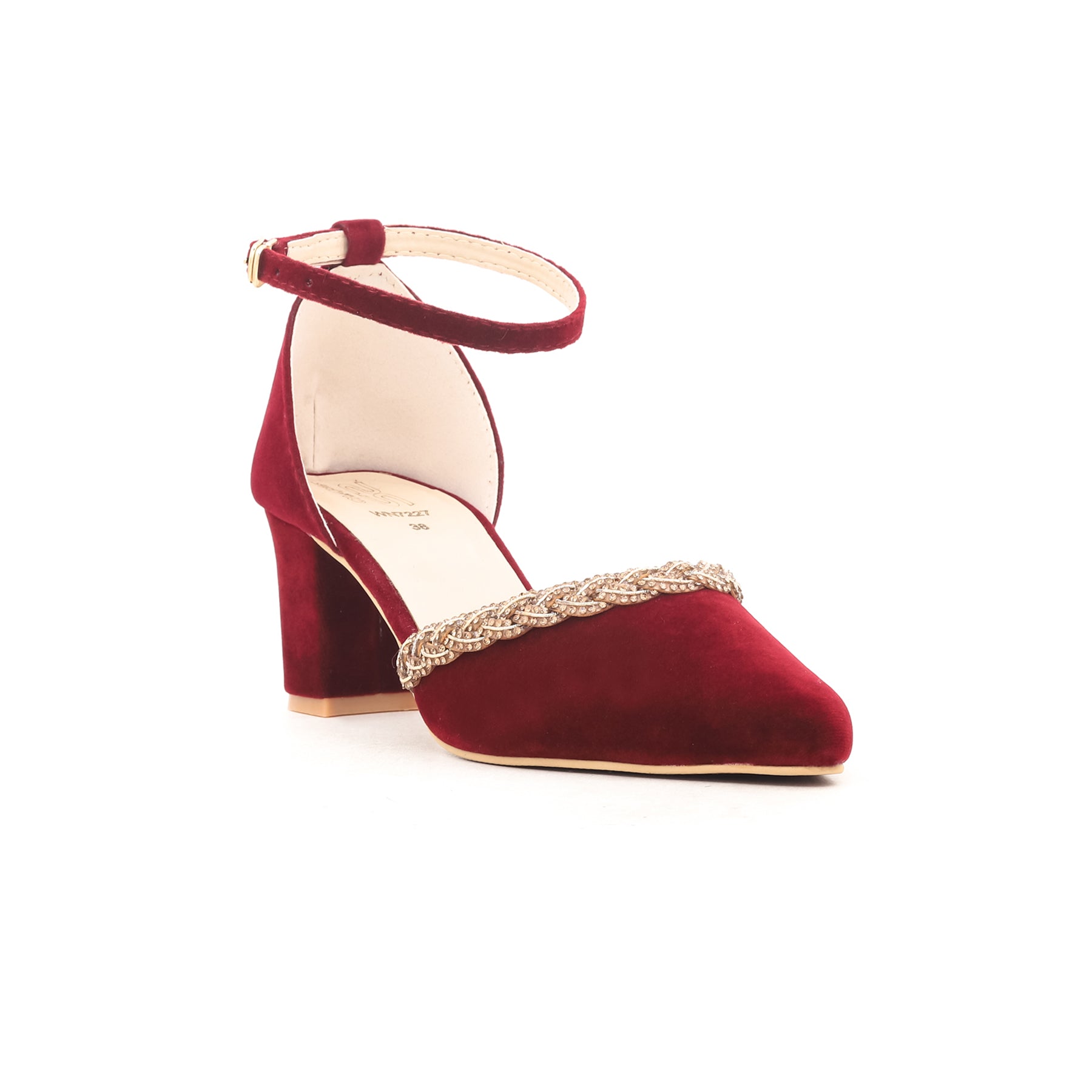Maroon Winter Court Shoes WN7227